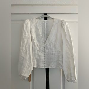 NWT Reformation Linen Top